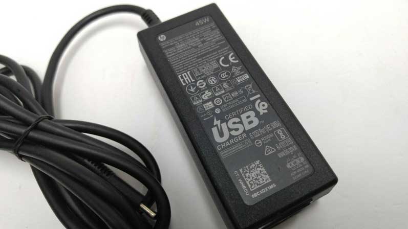 Hp 45w AC Adapter (USB-C Tip) - 935444-005 934739-850 - Click Image to Close