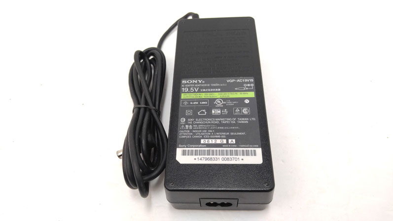 Sony Vaio 120w laptop AC Adapter - VGP-AC19C15 - Click Image to Close