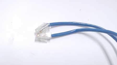 6' Ethernet cable (blue) cat 5 - Click Image to Close
